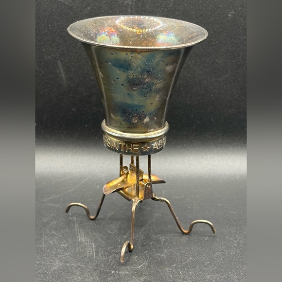 French Man Vintage Silver Plate Absinthe Brouilleur Balancer Balancie, Barware - Picture 5 of 10